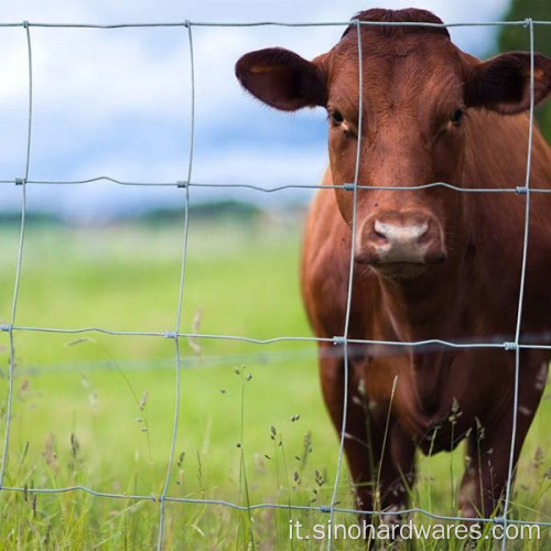 Gerrette a nodo fisso zincato a caldo o agricoltura agricoltura bestiame bovini di capra in rete di capra.